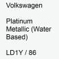 Preview: Volkswagen, Platinum Metallic (Water Based), LD1Y / 86.